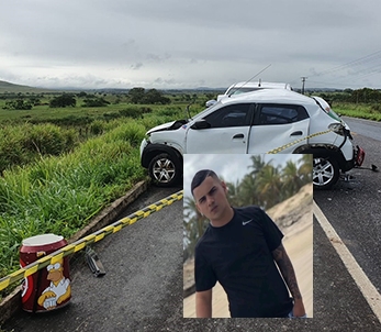 Jovem condutor morre em acidente envolvendo dois carros de passeio em Lagarto