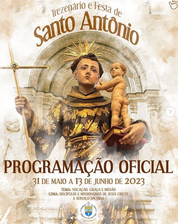 Trezenário do padroeiro Santo Antônio acontece de 31 de maio a 13 de junho em Itabaiana
