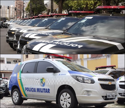 Polícias Civil e Militar de Sergipe recebem 90 novas viaturas para auxiliar na segurança pública