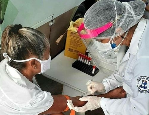 ITABAIANA: equipes da UFS realizam testagem para o coronavírus, em parceria com a Secretaria Municipal de Saúde