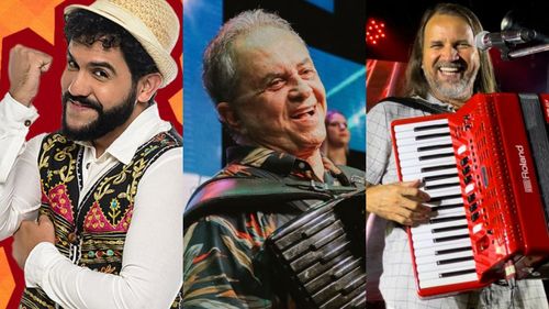 Pedro Lua, Flávio José e Dorgival Dantas animam a segunda noite do Forró Caju no Augusto Franco