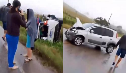 Tragédia no interior: acidente com carro da Prefeitura que levava pacientes deixa um morto