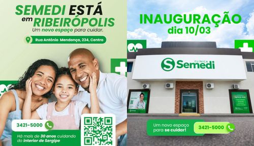 Semedi inaugura primeira unidade em Ribeirópolis no dia 10 de março