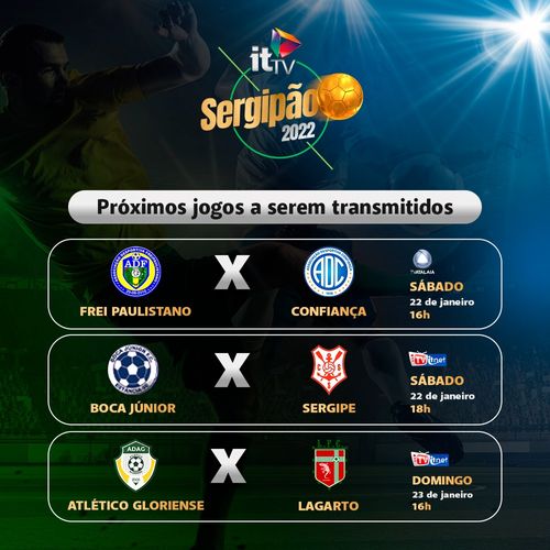 Sergipão 2022: saiba como assistir todos os jogos deste final de semana na sua ITTV