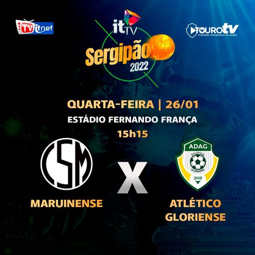 Sergipão 2022: saiba como assistir gratuitamente o embate de hoje entre Maruinense e Atlético Gloriense