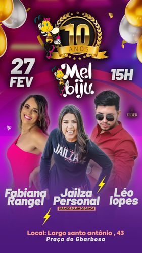 Mel Biju completa dez anos em Itabaiana e grande evento ocorrerá no dia 27. Confira programação