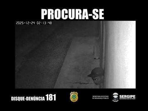 Polícia Civil divulga imagem de suspeito de roubo violento em Nossa Senhora do Socorro