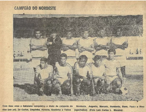 Há 51 anos, Itabaiana soltava o grito de campeão da Copa do Nordeste 
