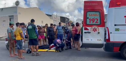 Itabaiana: Acidente entre motos deixa mulher ferida e mototaxista foge do local 