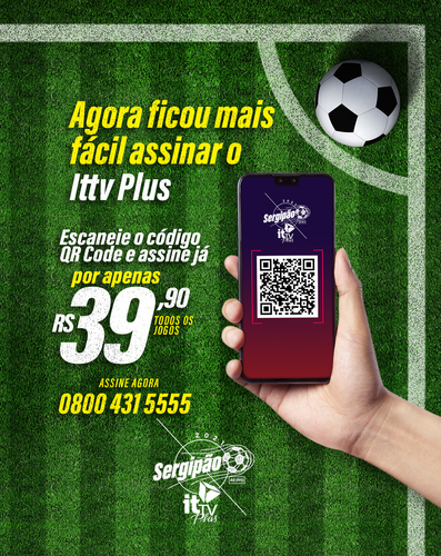 Aplicativo it TV Plus está transmitindo 100% do Campeonato Sergipano!