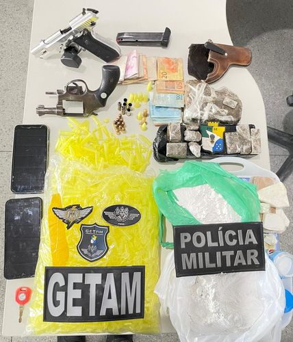 Operação do GETAM prende suspeitos de tráfico, porte de armas e homicídio em Itabaiana