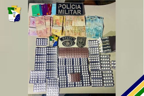 Mais de 700 comprimidos de “rebite” são apreendidos em Umbaúba; dupla é presa