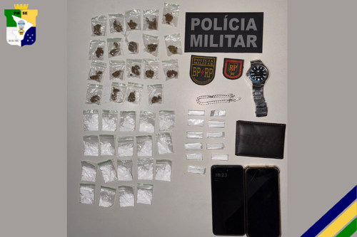 Homem é preso por tráfico de drogas durante ação da Radiopatrulha em Itaporanga d’Ajuda