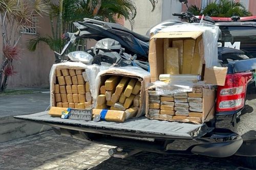 GETAM apreende mais de 100 kg de drogas e prende suspeito em operação policial