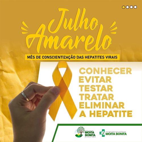 JULHO AMARELO: Prefeitura de Moita Bonita realiza ações para conscientizar a população sobre as hepatites virais