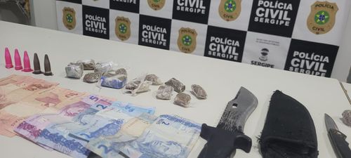 Polícia Civil deflagra operação em Ribeirópolis e prende dois suspeitos de tráfico de drogas