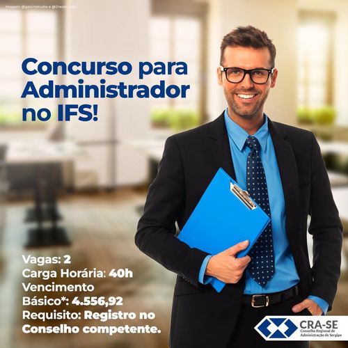 Concurso: IFS Sergipe abre duas vagas para administradores