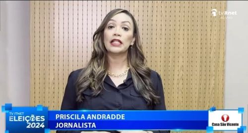 DEBATE NA TVITNET:  Jornalista Priscila Andradde pergunta ao candidato Edson Passos sobre seus projetos para mobilidade urbana no município de Itabaiana