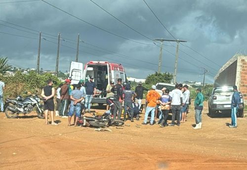 Colisão entre moto e carro deixa motociclista ferido em Itabaiana