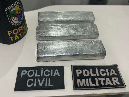 Operação conjunta apreende 3kg de maconha em Itabaiana