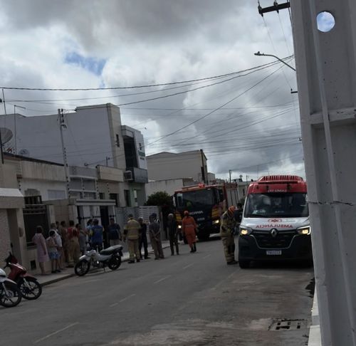 Dois trabalhadores caem durante obra em Itabaiana; SAMU e Bombeiros foram acionados