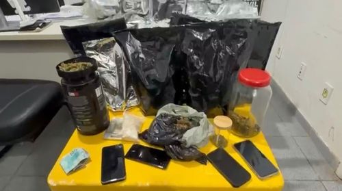 Operação do Cope apreende 20 pacotes de flor de maconha e prende dois homens