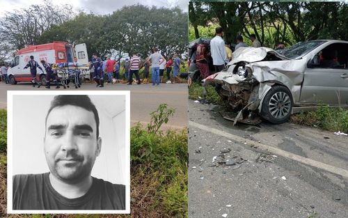 Condutor do SAMU morre em grave acidente entre dois carros na Rota do Sertão