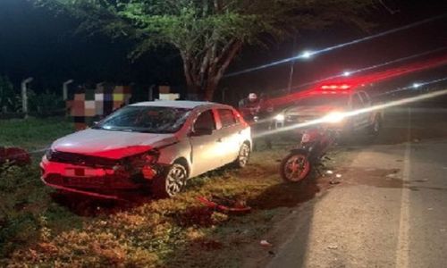 Rodovia SE-179: Acidente entre carro e moto deixa ferido