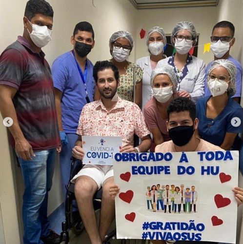 Itabaianense Lucas Andrade recebe alta, após um mês internado para tratamento do coronavírus