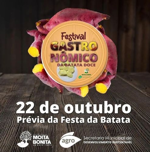 Festival Gastronômico da Batata Doce ocorrerá no mês de outubro em Moita Bonita