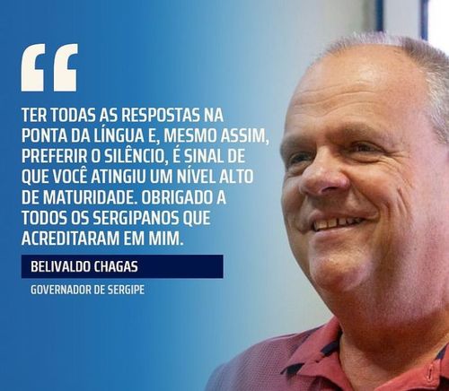 Após decisão, Belivaldo usa as redes sociais e agradece aos sergipanos: “vamos em frente para Sergipe continuar avançando”