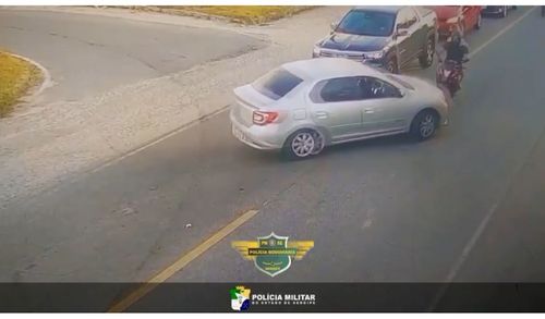 BPRv alerta para riscos no trânsito após sinistro envolvendo carro e motocicleta