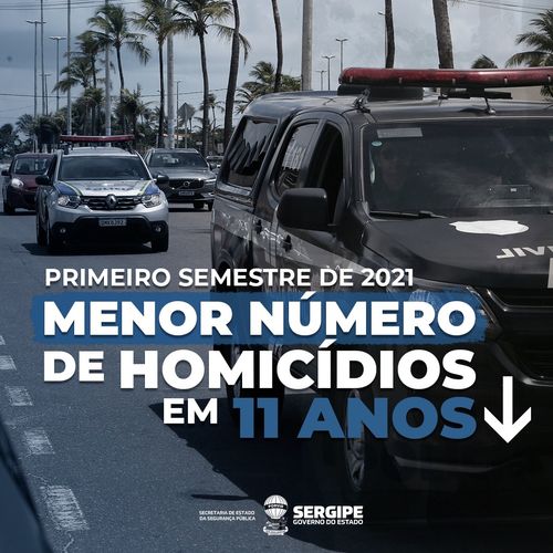 Em Sergipe Primeiro Semestre De 2021 Tem O Menor Número De Homicídios Em 11 Anos Diz Ssp
