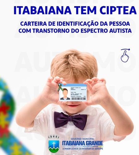 Prefeitura de Itabaiana implanta Carteira de Identificação para Pessoas com Autismo. Saiba como funciona
