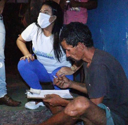 Secretaria de Saúde de Itabaiana vacinou pessoas em situação de rua na noite da segunda, 07