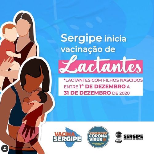 SES autoriza municípios sergipanos a vacinarem mulheres que estão amamentando