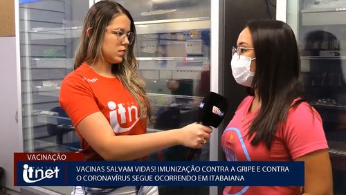 VÍDEO: imunização contra a gripe e contra o coronavírus segue ocorrendo em Itabaiana