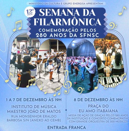 Filarmônica de Itabaiana realiza semana especial de apresentações em comemoração aos 280 anos