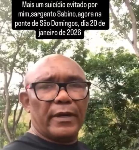 Sargento Sabino evita tragédia na ponte de São Domingos e faz apelo por medidas de proteção