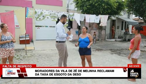 Moradores da Vila de Zé de Melinha estão na bronca com a taxa de esgoto cobrada pela Deso. Assista