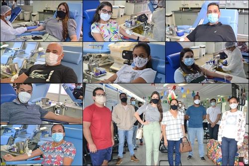 SOLIDARIEDADE: caravana com 20 profissionais da Secretaria de Saúde de Moita Bonita doa sangue no Hemose