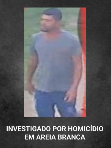 Polícia divulga imagem do terceiro suspeito de envolvimento em homicídio em Areia Branca