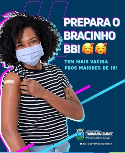 Jovens a partir de 18 anos que fizeram o agendamento continuam sendo vacinados em Itabaiana hoje, 03