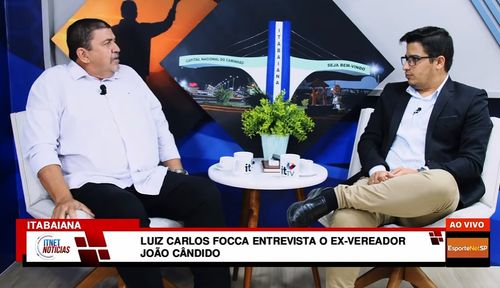 Na TV Itnet, João Cândido diz por que decidiu apoiar Valmir de Francisquinho. Assista