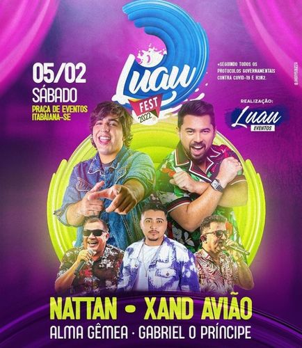 Luau Fest 2022 ocorrerá em Itabaiana no dia 05 de fevereiro. Se liga nas atrações!