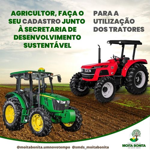 Prefeitura de Moita Bonita cadastra agricultores do município para a utilização de tratores