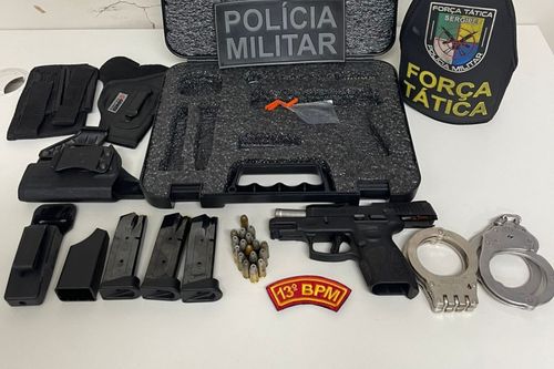 Polícia apreende arma e munições após denúncia de violência doméstica em Aracaju