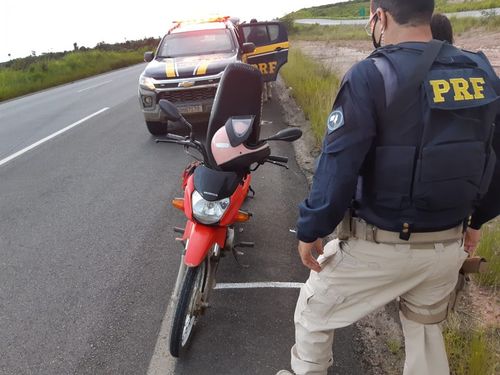 Motocicleta roubada em Campo do Brito é recuperada pela PRF na Bahia