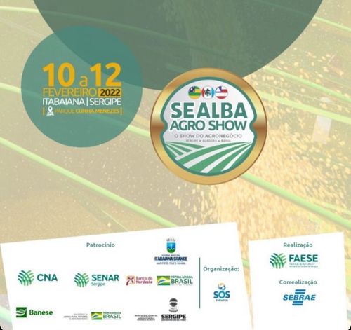 Itabaiana sedia a partir de hoje, 10, o SEALBA Agroshow, maior evento do Agronegócio da região