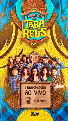 É festa! TV Itnet transmite ao vivo o Casamento dos Tabaréus 2025 neste domingo, direto de Malhador